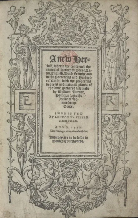 Framed Print : Title page from A New Herball by William Turner Framed Print : Title page from A New Herball by William Turner