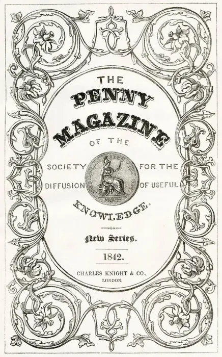 Framed Print : Title page, The Penny Magazine of the SDUK, 1842 Framed Print : Title page, The Penny Magazine of the SDUK, 1842