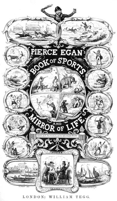 Framed Print : Title page, Pierce Egans Book of Sports Framed Print : Title page, Pierce Egans Book of Sports