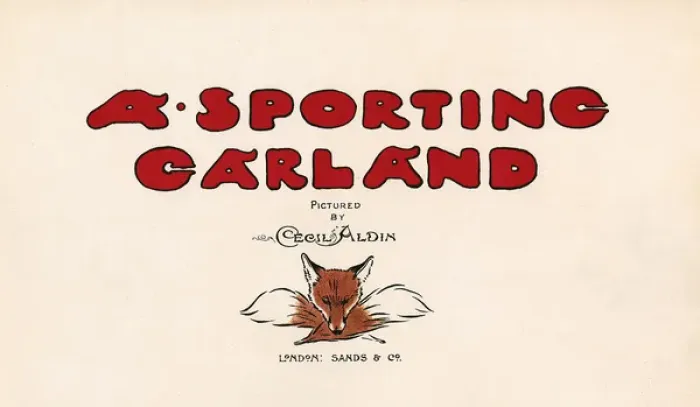 Framed Print : Title page, A Sporting Garland Framed Print : Title page, A Sporting Garland