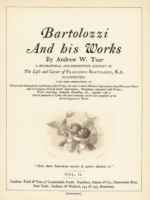 Framed Print : Title page to Volume II with vignette of Cupid and Psyche Framed Print : Title page to Volume II with vignette of Cupid and Psyche