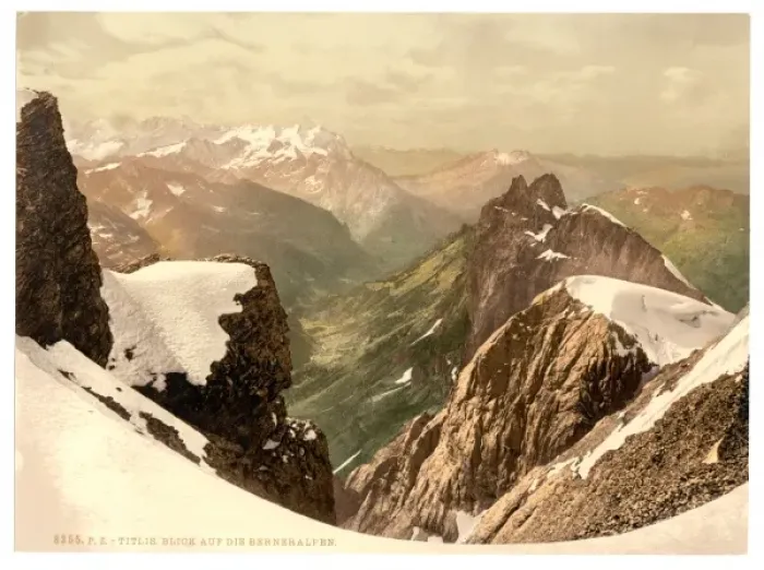 Framed Print : Titlis, view of the Alps, Bernese Oberland, Switzerland Framed Print : Titlis, view of the Alps, Bernese Oberland, Switzerland