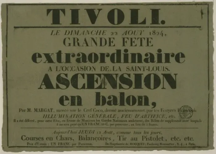 Framed Print : Tivoli. Le dimanche 22 aout, 1824, grand fete extraordinaire Framed Print : Tivoli. Le dimanche 22 aout, 1824, grand fete extraordinaire