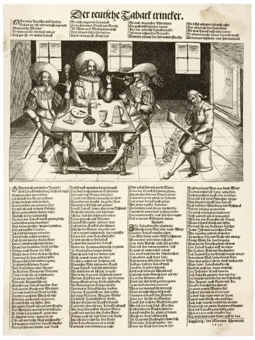 Framed Print : Tobacco Satire 1630 Framed Print : Tobacco Satire 1630