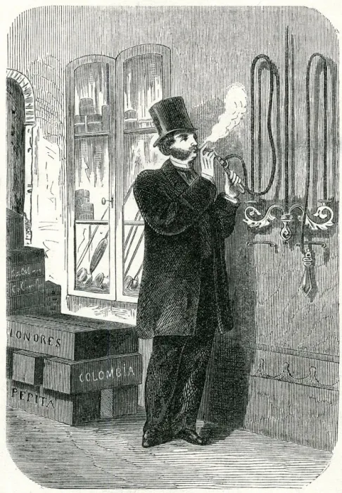 Framed Print : Tobacconist shop 1861 Framed Print : Tobacconist shop 1861