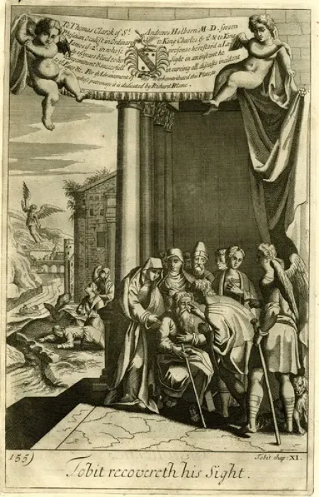 Framed Print : Tobit recovers his sight Framed Print : Tobit recovers his sight