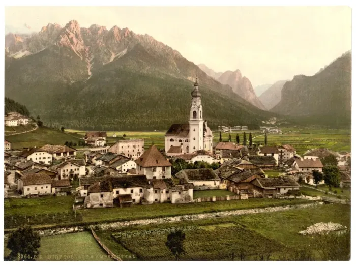 Framed Print : Toblach and Val Ampezzo, Tyrol, Austro-Hungary Framed Print : Toblach and Val Ampezzo, Tyrol, Austro-Hungary