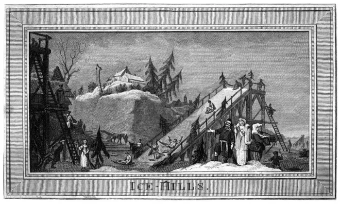 Framed Print : TOBOGGANING, RUSSIA 1800 Framed Print : TOBOGGANING, RUSSIA 1800