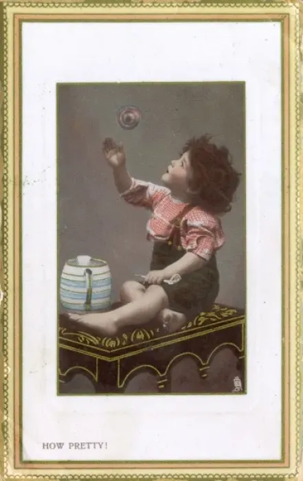 Framed Print : Todder blowing bubbles Framed Print : Todder blowing bubbles
