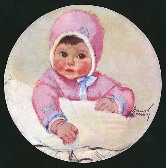 Framed Print : Toddler in pink by Muriel Dawson Framed Print : Toddler in pink by Muriel Dawson