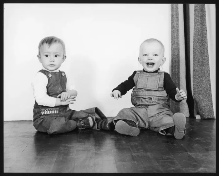 Framed Print : Two Toddlers Framed Print : Two Toddlers