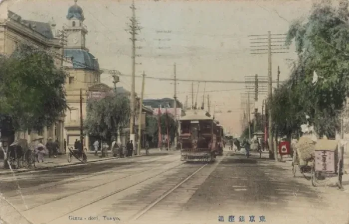 Framed Print : Tokyo / Ginza-Dori 1922 Framed Print : Tokyo / Ginza-Dori 1922