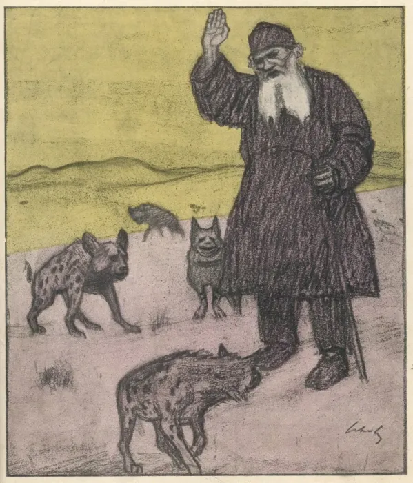 Framed Print : Tolstoy Preaching Framed Print : Tolstoy Preaching