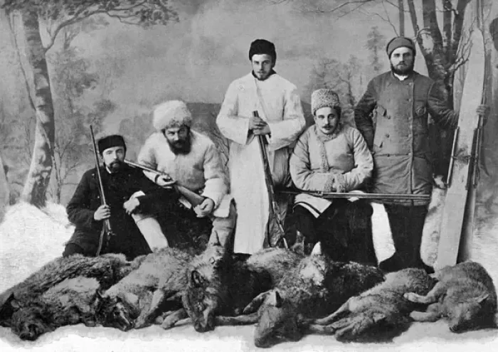 Framed Print : Tolstoys Sons Hunting Framed Print : Tolstoys Sons Hunting