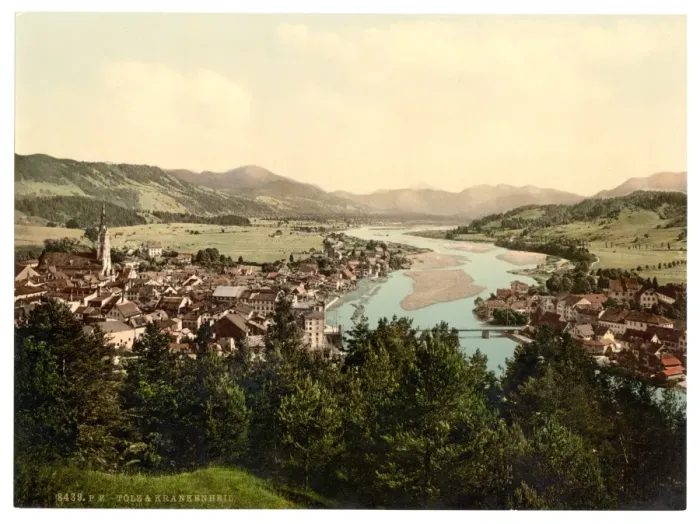 Framed Print : Tolz (i. e. Bad Tolz) and Krankeheil, Upper Bavaria, Germany Framed Print : Tolz (i. e. Bad Tolz) and Krankeheil, Upper Bavaria, Germany