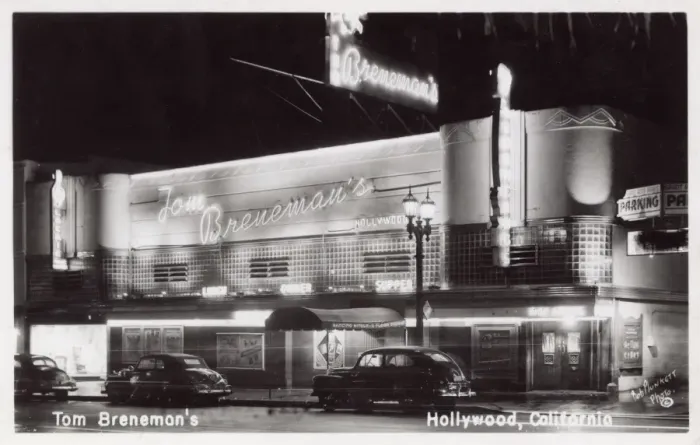 Framed Print : Tom Brenemans Restaurant, Hollywood, California, USA Framed Print : Tom Brenemans Restaurant, Hollywood, California, USA