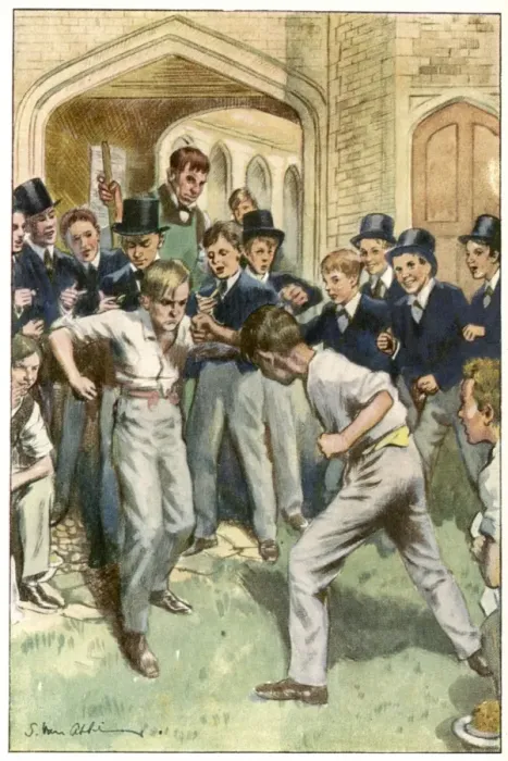 Framed Print : Tom Brown has a Fight Framed Print : Tom Brown has a Fight