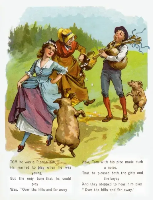 Framed Print : Tom He was a Pipers Son Framed Print : Tom He was a Pipers Son