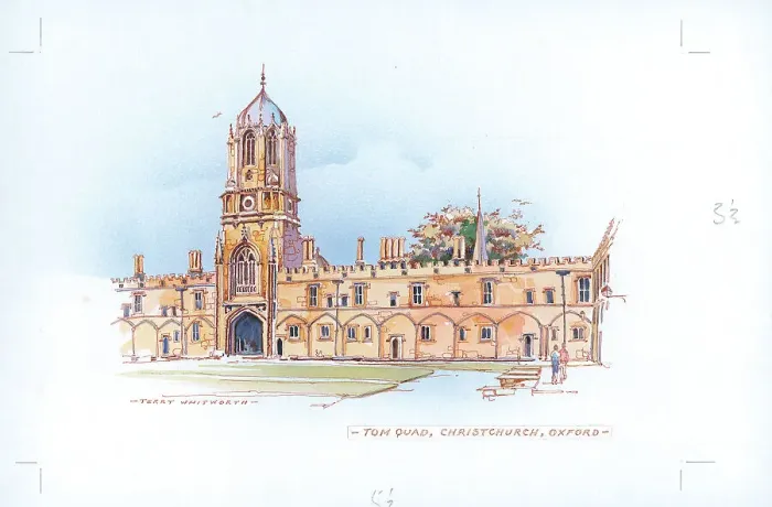 Framed Print : Tom Quad, Christchurch, Oxford Framed Print : Tom Quad, Christchurch, Oxford