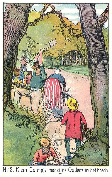 Tom Thumb. The second of six scenes from Tom Thumb, a traditional fairy tale