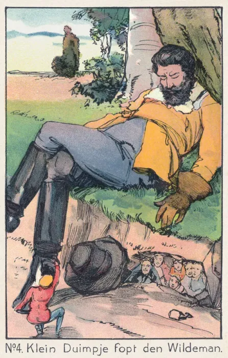 Framed Print : Tom Thumb. The fourth of six scenes from Tom Thumb, a traditional fairy tale