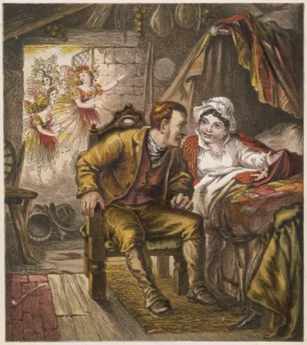 Framed Print : Tom Thumb is Born