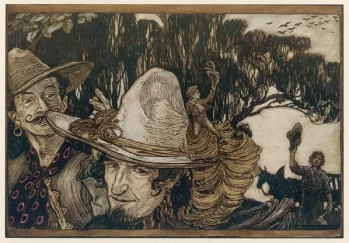 Framed Print : Tom Thumb on a Hat