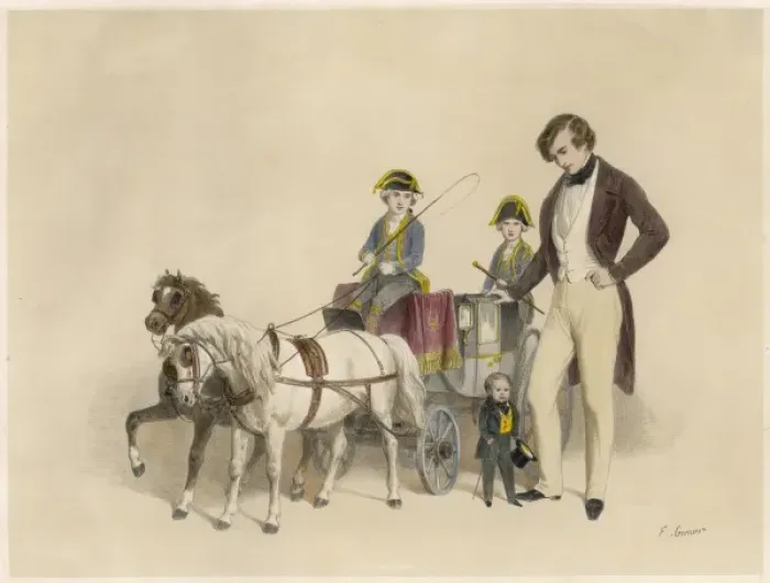 Framed Print : Tom Thumb  /  Pony Carriage