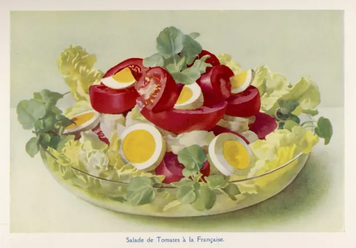 Framed Print : Tomato Salad a Francaise Framed Print : Tomato Salad a Francaise