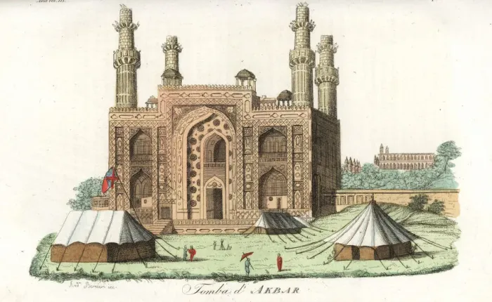 Framed Print : Tomb of Akbar the Great, Agra, Uttar Pradesh, India Framed Print : Tomb of Akbar the Great, Agra, Uttar Pradesh, India