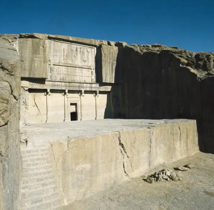 Framed Print : Tomb of Artaxerxes II. ca. 358 BC. IRAN. FARS Framed Print : Tomb of Artaxerxes II. ca. 358 BC. IRAN. FARS