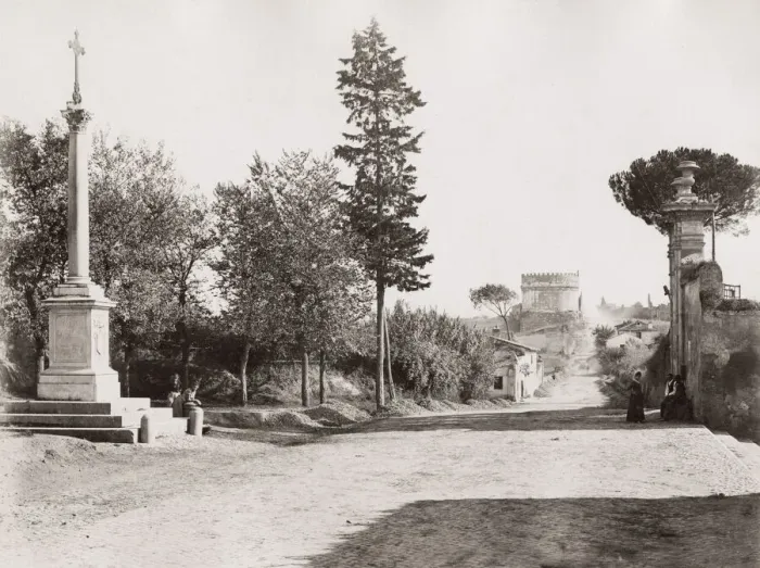 Framed Print : Tomb of Caecilia Metella, Appian Way, Rome, Italy Framed Print : Tomb of Caecilia Metella, Appian Way, Rome, Italy