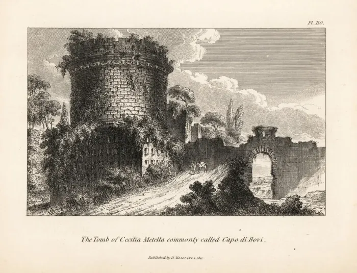 Framed Print : The Tomb of Cecilia Metella or the Capo di Framed Print : The Tomb of Cecilia Metella or the Capo di