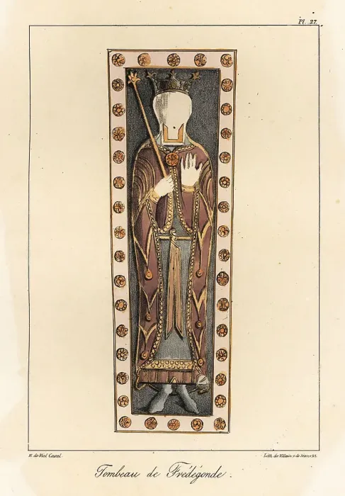 Framed Print : Tomb of Fredegund or Fredegunda, 543-597, Queen consort of Chilp Framed Print : Tomb of Fredegund or Fredegunda, 543-597, Queen consort of Chilp