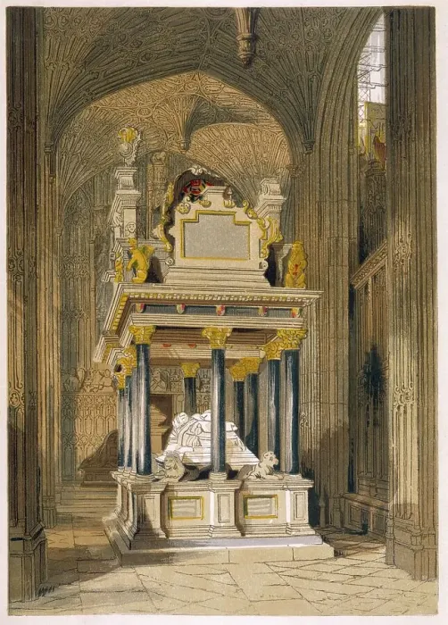 Framed Print : Tomb of Queen Elizabeth I Framed Print : Tomb of Queen Elizabeth I