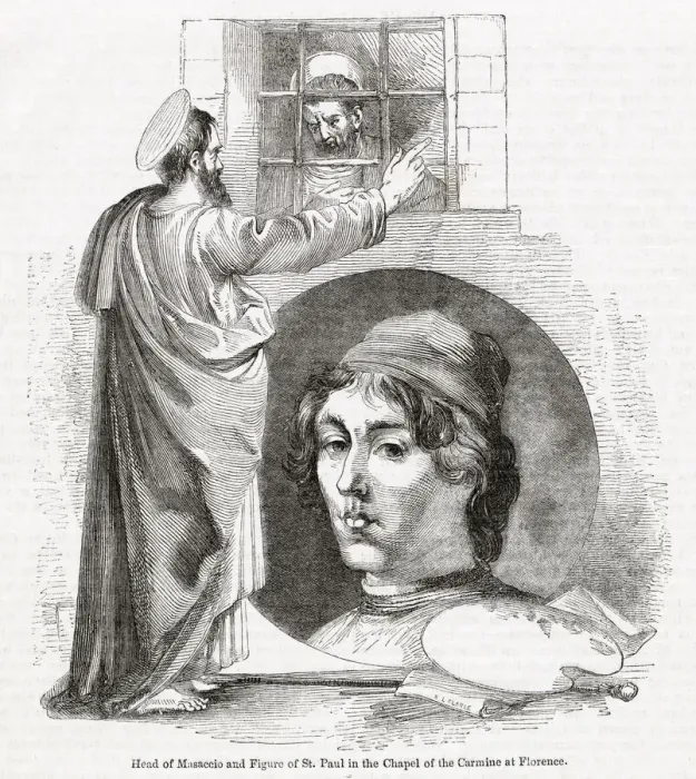 Framed Print : Tommaso Masaccio with figure of St Paul Framed Print : Tommaso Masaccio with figure of St Paul