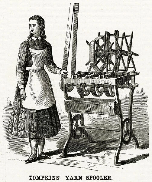 Tompkins yarn spooler 1875