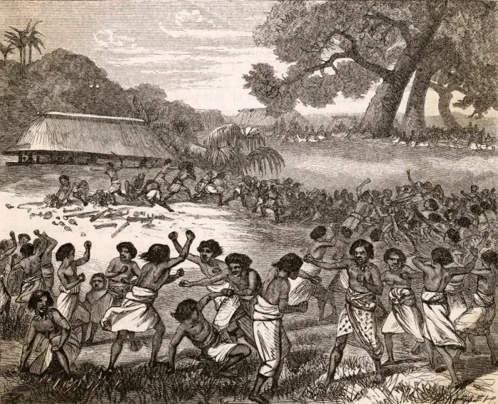 Framed Print : TONGAN BOXING 1870 Framed Print : TONGAN BOXING 1870