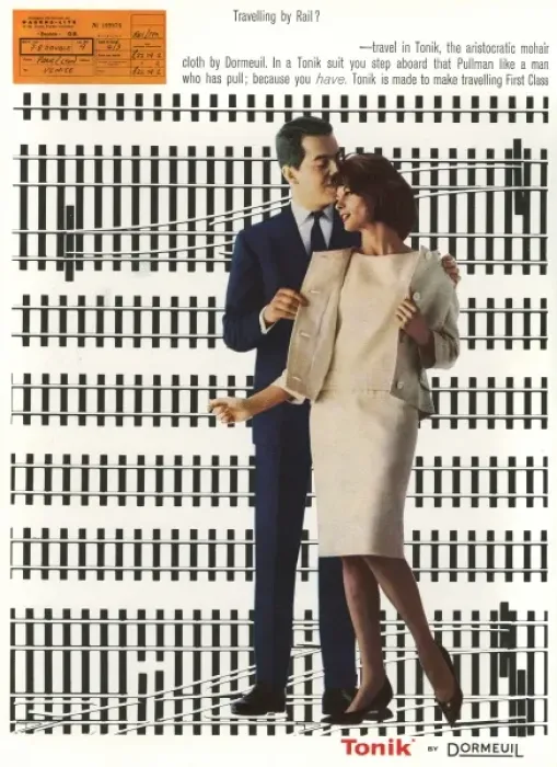 Framed Print : Tonik fabric advertisement, 1962 Framed Print : Tonik fabric advertisement, 1962