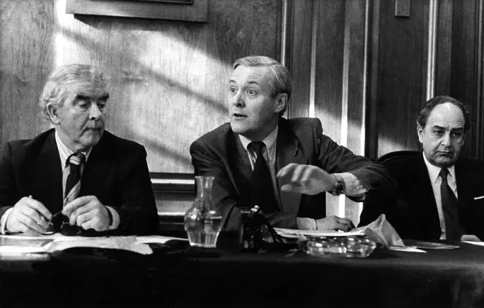 Framed Print : Tony Benn, Joe Gormley and Sir Derek Ezra Framed Print : Tony Benn, Joe Gormley and Sir Derek Ezra