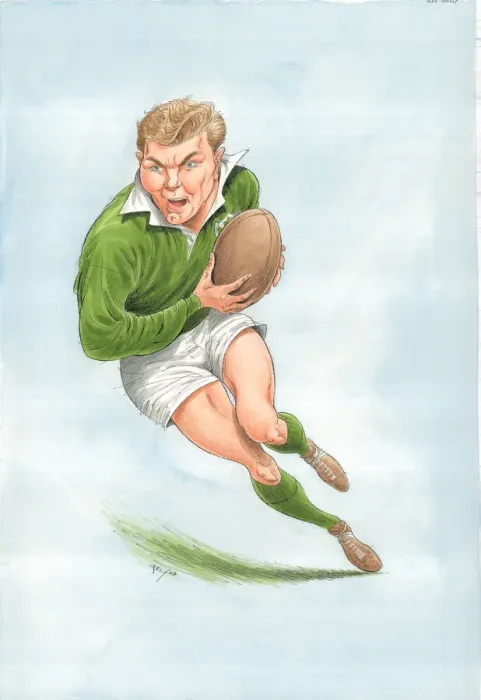 Framed Print : Tony O Reilly - Irish rugby player Framed Print : Tony O Reilly - Irish rugby player