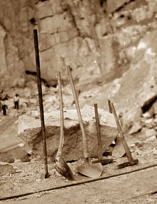 Framed Print : Tools China clay quarry, Tregargus Valley, Cornwall Framed Print : Tools China clay quarry, Tregargus Valley, Cornwall