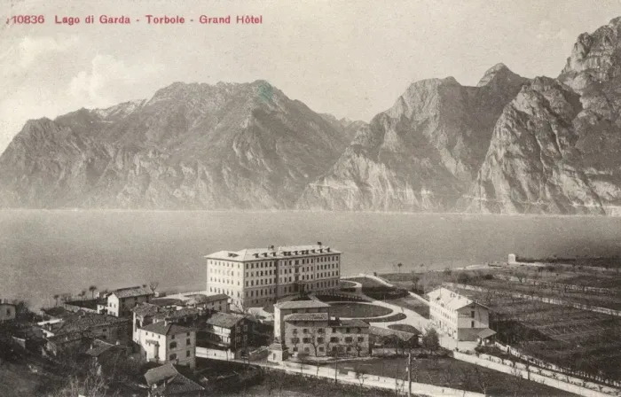 Framed Print : Torbole on Lake Garda, Italy - The Grand Hotel Framed Print : Torbole on Lake Garda, Italy - The Grand Hotel
