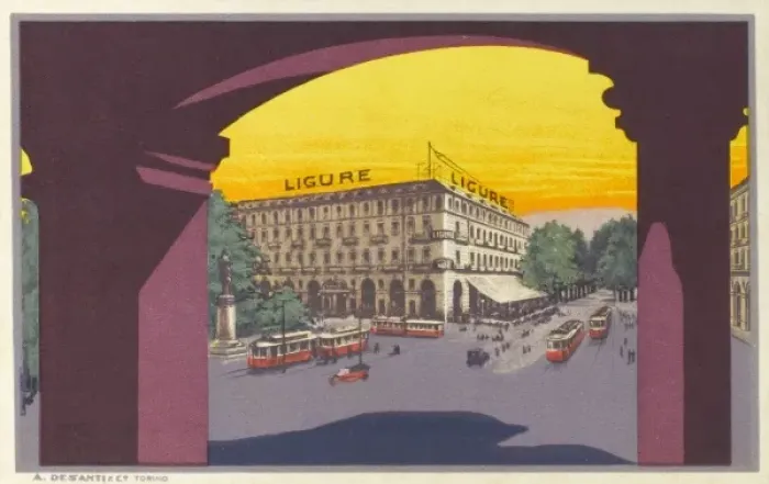 Framed Print : Torino (Turin) - Italy - Grand Albergo (Hotel) Ligure Framed Print : Torino (Turin) - Italy - Grand Albergo (Hotel) Ligure