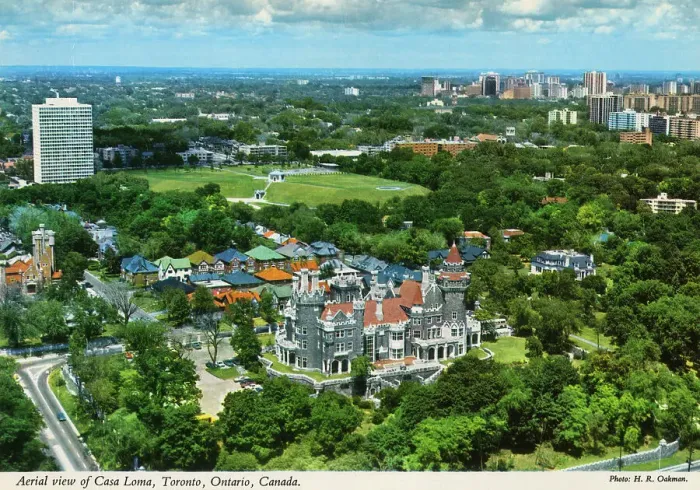 Framed Print : Toronto, Ontario, Canada - Aerial View of Casa Loma Framed Print : Toronto, Ontario, Canada - Aerial View of Casa Loma