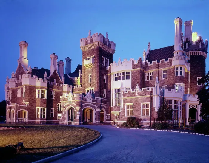 Framed Print : Toronto, Ontario, Canada - Casa Loma, illuminated Framed Print : Toronto, Ontario, Canada - Casa Loma, illuminated