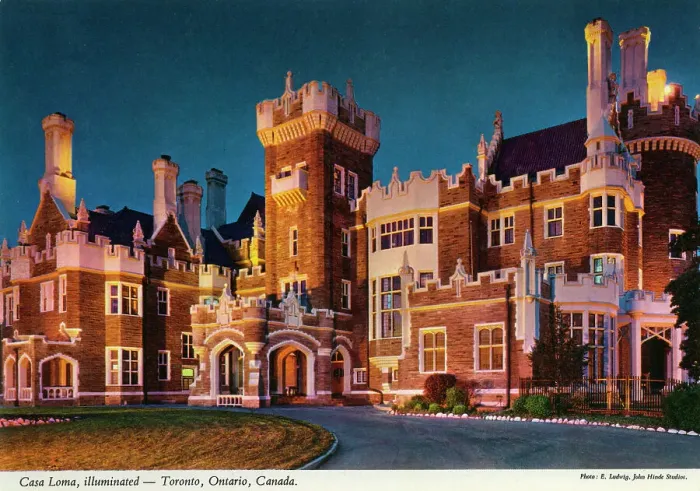 Framed Print : Toronto, Ontario, Canada - Casa Loma, illuminated Framed Print : Toronto, Ontario, Canada - Casa Loma, illuminated
