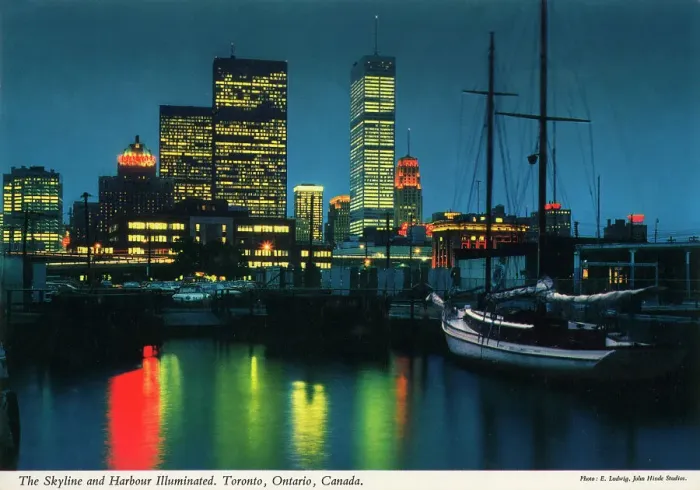 Framed Print : Toronto, Ontario, Canada - The Skyline and Harbour Illuminat Framed Print : Toronto, Ontario, Canada - The Skyline and Harbour Illuminat