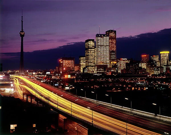 Toronto, Ontario, Canada - The Skyline Illuminated