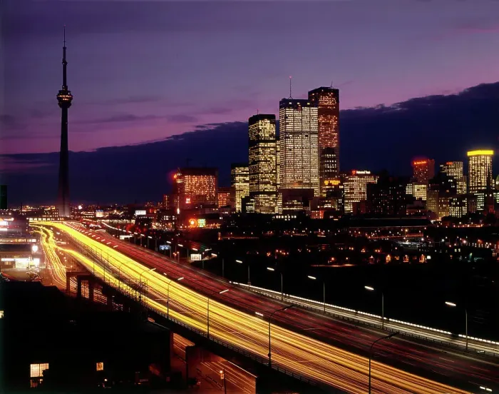 Framed Print : Toronto, Ontario, Canada - The Skyline Illuminated Framed Print : Toronto, Ontario, Canada - The Skyline Illuminated